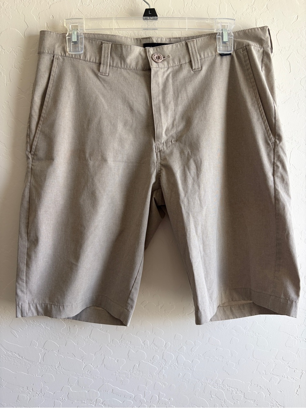 Travis Mathew Men's Light Khaki Flat Front Shorts